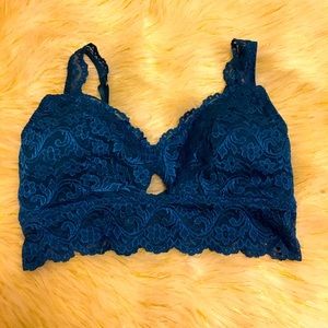NWOT Lacy Blue Bralette